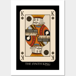 Synthesizer King Poker Card for Electronic Musician Posters and Art